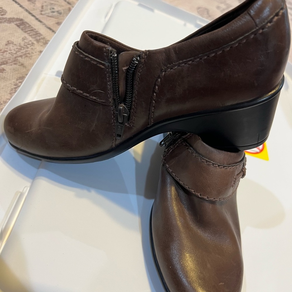 Clarks Brown Ankle Boots